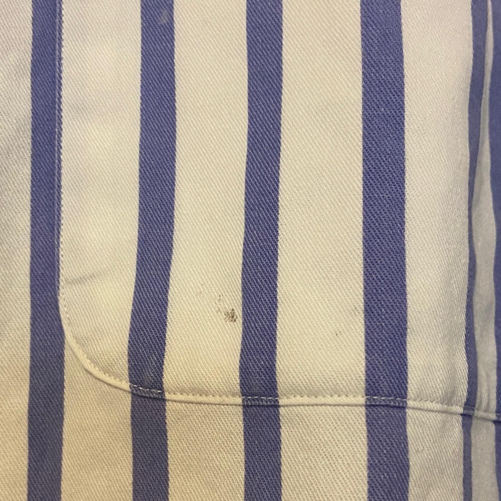 Polo by Ralph Lauren Men's Blue and White Striped Shirt - Picture 3 of 4